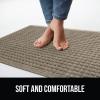 imageGORILLA GRIP Front Door Mat Indoor Outdoor Ultra Absorbent Moisture Guard Doormat Absorbs Up to 17 Cups of Water Stain and Fade Resistant Rubber Backing Doormats Captures Dirt 29x17 GrayBeige