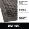 imageGORILLA GRIP Front Door Mat Indoor Outdoor Ultra Absorbent Moisture Guard Doormat Absorbs Up to 17 Cups of Water Stain and Fade Resistant Rubber Backing Doormats Captures Dirt 29x17 GrayCharcoal