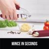 imageGORILLA GRIP Garlic Press and Peel Set Heavy Duty Mincer Tool Easily Mince and Crush Garlics Ginger Nuts Seeds Large Ergonomic Handle Peeler Included for Peeling Cloves Kitchen Gadgets BlackRed