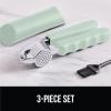 imageGORILLA GRIP Garlic Press and Peel Set Heavy Duty Mincer Tool Easily Mince and Crush Garlics Ginger Nuts Seeds Large Ergonomic Handle Peeler Included for Peeling Cloves Kitchen Gadgets BlackMint