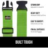 imageGORILLA GRIP Heavy Duty Adjustable Luggage Straps for Suitcases Easy to Identify Travel Belt Connector Holds Suitcase Together Extends Life of Bag Strap Connects Two Bags Accessories 2 Pack RedGreen