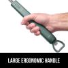 imageGORILLA GRIP Heavy Duty No Bristle Triple Helix Grill Brush with Scraper for Outdoor Grills Safe Steam Cleaning Oversized Comfortable Handle Grip with Bottle Opener BBQ Tools 175 Inch GreenHunter Green