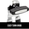 imageGORILLA GRIP Heavy Duty Stainless Steel Smooth Edge Manual Can Opener and Bottle Openers Soft Comfortable Handle Oversized Handheld Turn Knob US Designed Multifunctional Kitchen Tool WhiteBlack