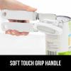 imageGORILLA GRIP Heavy Duty Stainless Steel Smooth Edge Manual Can Opener and Bottle Openers Soft Comfortable Handle Oversized Handheld Turn Knob US Designed Multifunctional Kitchen Tool WhiteWhite