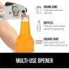 imageGORILLA GRIP Heavy Duty Stainless Steel Smooth Edge Manual Can Opener and Bottle Openers Soft Comfortable Handle Oversized Handheld Turn Knob US Designed Multifunctional Kitchen Tool WhiteCoffee