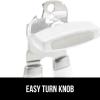 imageGORILLA GRIP Heavy Duty Stainless Steel Smooth Edge Manual Can Opener and Bottle Openers Soft Comfortable Handle Oversized Handheld Turn Knob US Designed Multifunctional Kitchen Tool WhiteWhite