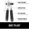 imageGORILLA GRIP Heavy Duty Stainless Steel Smooth Edge Manual Can Opener and Bottle Openers Soft Comfortable Handle Oversized Handheld Turn Knob US Designed Multifunctional Kitchen Tool WhiteBlack