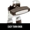 imageGORILLA GRIP Heavy Duty Stainless Steel Smooth Edge Manual Can Opener and Bottle Openers Soft Comfortable Handle Oversized Handheld Turn Knob US Designed Multifunctional Kitchen Tool WhiteCoffee