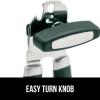 imageGORILLA GRIP Heavy Duty Stainless Steel Smooth Edge Manual Can Opener and Bottle Openers Soft Comfortable Handle Oversized Handheld Turn Knob US Designed Multifunctional Kitchen Tool WhiteHunter Green