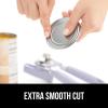 imageGORILLA GRIP Heavy Duty Stainless Steel Smooth Edge Manual Can Opener and Bottle Openers Soft Comfortable Handle Oversized Handheld Turn Knob US Designed Multifunctional Kitchen Tool WhiteLavender