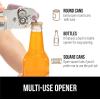 imageGORILLA GRIP Heavy Duty Stainless Steel Smooth Edge Manual Can Opener and Bottle Openers Soft Comfortable Handle Oversized Handheld Turn Knob US Designed Multifunctional Kitchen Tool WhitePink
