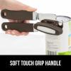 imageGORILLA GRIP Heavy Duty Stainless Steel Smooth Edge Manual Can Opener and Bottle Openers Soft Comfortable Handle Oversized Handheld Turn Knob US Designed Multifunctional Kitchen Tool WhiteCoffee