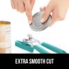 imageGORILLA GRIP Heavy Duty Stainless Steel Smooth Edge Manual Can Opener and Bottle Openers Soft Comfortable Handle Oversized Handheld Turn Knob US Designed Multifunctional Kitchen Tool WhiteTurquoise