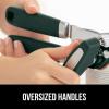 imageGORILLA GRIP Heavy Duty Stainless Steel Smooth Edge Manual Can Opener and Bottle Openers Soft Comfortable Handle Oversized Handheld Turn Knob US Designed Multifunctional Kitchen Tool WhiteHunter Green
