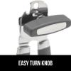imageGORILLA GRIP Heavy Duty Stainless Steel Smooth Edge Manual Can Opener and Bottle Openers Soft Comfortable Handle Oversized Handheld Turn Knob US Designed Multifunctional Kitchen Tool WhiteGray