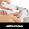 imageGORILLA GRIP Heavy Duty Stainless Steel Smooth Edge Manual Can Opener and Bottle Openers Soft Comfortable Handle Oversized Handheld Turn Knob US Designed Multifunctional Kitchen Tool WhiteWhite