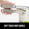 imageGORILLA GRIP Heavy Duty Stainless Steel Smooth Edge Manual Can Opener and Bottle Openers Soft Comfortable Handle Oversized Handheld Turn Knob US Designed Multifunctional Kitchen Tool WhiteAlmond