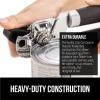 imageGORILLA GRIP Heavy Duty Stainless Steel Smooth Edge Manual Can Opener and Bottle Openers Soft Comfortable Handle Oversized Handheld Turn Knob US Designed Multifunctional Kitchen Tool WhiteBlack