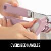 imageGORILLA GRIP Heavy Duty Stainless Steel Smooth Edge Manual Can Opener and Bottle Openers Soft Comfortable Handle Oversized Handheld Turn Knob US Designed Multifunctional Kitchen Tool WhitePink