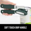 imageGORILLA GRIP Heavy Duty Stainless Steel Smooth Edge Manual Can Opener and Bottle Openers Soft Comfortable Handle Oversized Handheld Turn Knob US Designed Multifunctional Kitchen Tool WhiteHunter Green