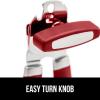 imageGORILLA GRIP Heavy Duty Stainless Steel Smooth Edge Manual Can Opener and Bottle Openers Soft Comfortable Handle Oversized Handheld Turn Knob US Designed Multifunctional Kitchen Tool WhiteRed