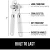 imageGORILLA GRIP Heavy Duty Stainless Steel Smooth Edge Manual Can Opener and Bottle Openers Soft Comfortable Handle Oversized Handheld Turn Knob US Designed Multifunctional Kitchen Tool WhiteWhite
