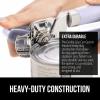 imageGORILLA GRIP Heavy Duty Stainless Steel Smooth Edge Manual Can Opener and Bottle Openers Soft Comfortable Handle Oversized Handheld Turn Knob US Designed Multifunctional Kitchen Tool WhiteLavender