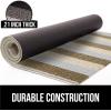 imageGORILLA GRIP Heavy Duty Striped Doormat Thick Bristles Crush Proof Texture Catches Dirt from Shoes Strong Backing Easy to Clean Indoor and Outdoor Entrance Mats 24x16 Burgundy Black CreamWhite  Cream  Beige