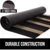 imageGORILLA GRIP Heavy Duty Striped Doormat Thick Bristles Crush Proof Texture Catches Dirt from Shoes Strong Backing Easy to Clean Indoor and Outdoor Entrance Mats 24x16 Burgundy Black CreamBlack  Brown  Beige
