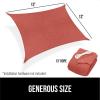 imageGORILLA GRIP Heavy Duty Sun Shade UV Protection Fade Tear and Rust Resistant Rectangle Sunshade Canopy Curved Edges Blocks Sunlight Breathable Sail Outdoor Patio Lawn Garden 10x13 FT SandTerra