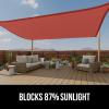 imageGORILLA GRIP Heavy Duty Sun Shade UV Protection Fade Tear and Rust Resistant Rectangle Sunshade Canopy Curved Edges Blocks Sunlight Breathable Sail Outdoor Patio Lawn Garden 10x13 FT SandTerra