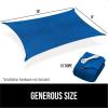 imageGORILLA GRIP Heavy Duty Sun Shade UV Protection Fade Tear and Rust Resistant Rectangle Sunshade Canopy Curved Edges Blocks Sunlight Breathable Sail Outdoor Patio Lawn Garden 10x13 FT SandBlue