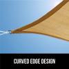 imageGORILLA GRIP Heavy Duty Sun Shade UV Protection Fade Tear and Rust Resistant Rectangle Sunshade Canopy Curved Edges Blocks Sunlight Breathable Sail Outdoor Patio Lawn Garden 10x13 FT SandSand