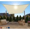 imageGORILLA GRIP Heavy Duty Sun Shade UV Protection Fade Tear and Rust Resistant Rectangle Sunshade Canopy Curved Edges Blocks Sunlight Breathable Sail Outdoor Patio Lawn Garden 10x13 FT SandButter Cream