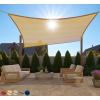 imageGORILLA GRIP Heavy Duty Sun Shade UV Protection Fade Tear and Rust Resistant Rectangle Sunshade Canopy Curved Edges Blocks Sunlight Breathable Sail Outdoor Patio Lawn Garden 10x13 FT SandSand