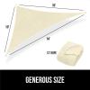 imageGORILLA GRIP Heavy Duty Sun Shade UV Protection Fade Tear and Rust Resistant Rectangle Sunshade Canopy Curved Edges Blocks Sunlight Breathable Sail Outdoor Patio Lawn Garden 10x13 FT SandButter Cream