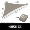 imageGORILLA GRIP Heavy Duty Sun Shade UV Protection Fade Tear and Rust Resistant Rectangle Sunshade Canopy Curved Edges Blocks Sunlight Breathable Sail Outdoor Patio Lawn Garden 10x13 FT SandGraphite