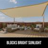 imageGORILLA GRIP Heavy Duty Sun Shade UV Protection Fade Tear and Rust Resistant Rectangle Sunshade Canopy Curved Edges Blocks Sunlight Breathable Sail Outdoor Patio Lawn Garden 10x13 FT SandSand