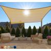 imageGORILLA GRIP Heavy Duty Sun Shade UV Protection Fade Tear and Rust Resistant Rectangle Sunshade Canopy Curved Edges Blocks Sunlight Breathable Sail Outdoor Patio Lawn Garden 10x13 FT SandSand