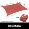 imageGORILLA GRIP Heavy Duty Sun Shade UV Protection Fade Tear and Rust Resistant Rectangle Sunshade Canopy Curved Edges Blocks Sunlight Breathable Sail Outdoor Patio Lawn Garden 10x13 FT SandTerra