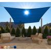 imageGORILLA GRIP Heavy Duty Sun Shade UV Protection Fade Tear and Rust Resistant Rectangle Sunshade Canopy Curved Edges Blocks Sunlight Breathable Sail Outdoor Patio Lawn Garden 10x13 FT SandBlue