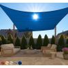 imageGORILLA GRIP Heavy Duty Sun Shade UV Protection Fade Tear and Rust Resistant Rectangle Sunshade Canopy Curved Edges Blocks Sunlight Breathable Sail Outdoor Patio Lawn Garden 10x13 FT SandBlue