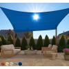 imageGORILLA GRIP Heavy Duty Sun Shade UV Protection Fade Tear and Rust Resistant Rectangle Sunshade Canopy Curved Edges Blocks Sunlight Breathable Sail Outdoor Patio Lawn Garden 10x13 FT SandBlue
