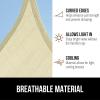 imageGORILLA GRIP Heavy Duty Sun Shade UV Protection Fade Tear and Rust Resistant Rectangle Sunshade Canopy Curved Edges Blocks Sunlight Breathable Sail Outdoor Patio Lawn Garden 10x13 FT SandButter Cream