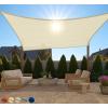 imageGORILLA GRIP Heavy Duty Sun Shade UV Protection Fade Tear and Rust Resistant Rectangle Sunshade Canopy Curved Edges Blocks Sunlight Breathable Sail Outdoor Patio Lawn Garden 10x13 FT SandButter Cream