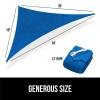 imageGORILLA GRIP Heavy Duty Sun Shade UV Protection Fade Tear and Rust Resistant Rectangle Sunshade Canopy Curved Edges Blocks Sunlight Breathable Sail Outdoor Patio Lawn Garden 10x13 FT SandBlue