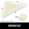 imageGORILLA GRIP Heavy Duty Sun Shade UV Protection Fade Tear and Rust Resistant Rectangle Sunshade Canopy Curved Edges Blocks Sunlight Breathable Sail Outdoor Patio Lawn Garden 10x13 FT SandButter Cream