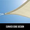 imageGORILLA GRIP Heavy Duty Sun Shade UV Protection Fade Tear and Rust Resistant Rectangle Sunshade Canopy Curved Edges Blocks Sunlight Breathable Sail Outdoor Patio Lawn Garden 10x13 FT SandButter Cream