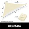 imageGORILLA GRIP Heavy Duty Sun Shade UV Protection Fade Tear and Rust Resistant Rectangle Sunshade Canopy Curved Edges Blocks Sunlight Breathable Sail Outdoor Patio Lawn Garden 10x13 FT SandButter Cream