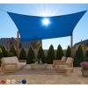 imageGORILLA GRIP Heavy Duty Sun Shade UV Protection Fade Tear and Rust Resistant Rectangle Sunshade Canopy Curved Edges Blocks Sunlight Breathable Sail Outdoor Patio Lawn Garden 10x13 FT SandBlue